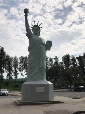 Here is the replica "little" Lady Liberty!