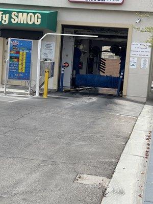 Car wash broke down due to suburban had a bike rack and didn't read the signs posted that states "NO HITCHES OR BIKE RACKS"