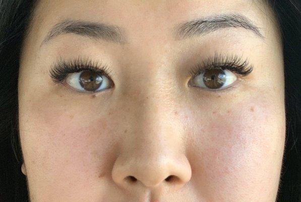 Volume Fill on short, sparse Asian eyelashes.