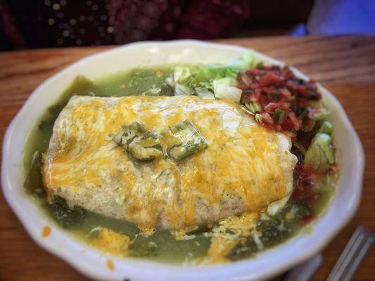 Wet burrito with carne Asada-this was very tasty but the meat was roast not steak.