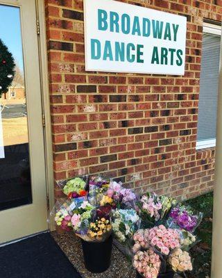 Flowers for our dancers.