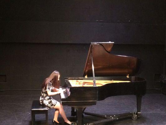 Ms. Elle performing at her solo recital.