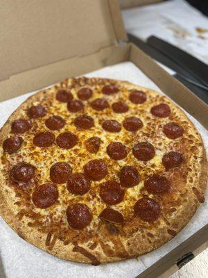 Pepperoni pizza