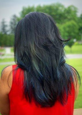 Highlights and color(blue)