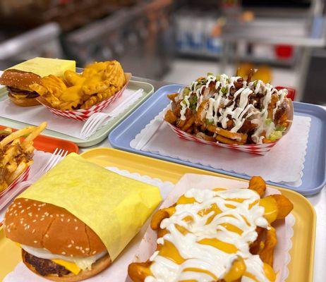 Burgers, Signature Fries and Chicken Strips