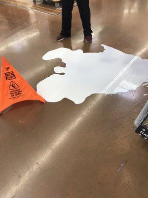 Milk spill