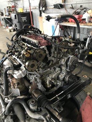 Ford Edge water pump replacement.