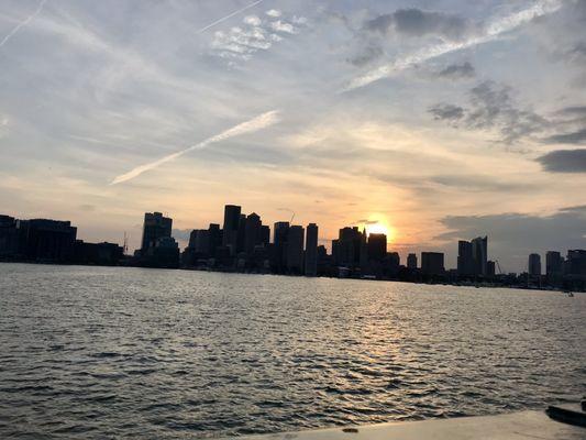 Downtown at sunset from the cruise!