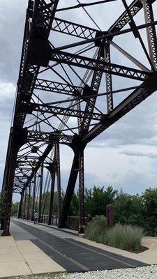 Pedestrian bridge crossing