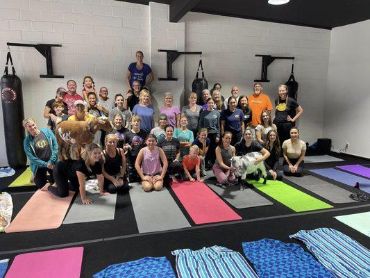 We offer special events such as Goat Yoga! Such a blast for yogis and non yogis of all ages!