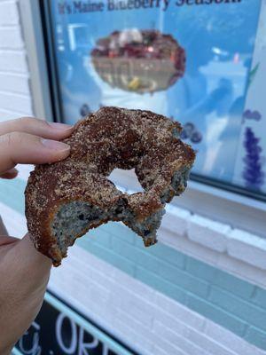 Blueberry cinnamon donut