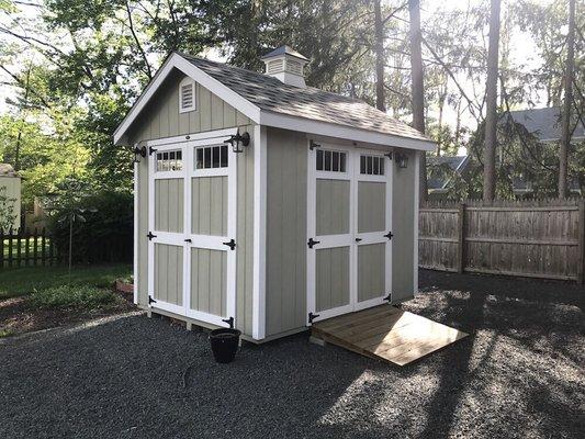 My 8x10 A-frame shed- very happy with it!