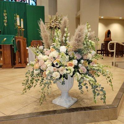 Beautiful altar flowers