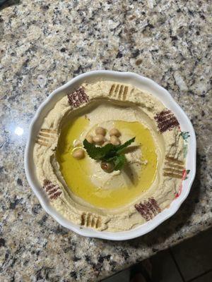 Homemade hummus