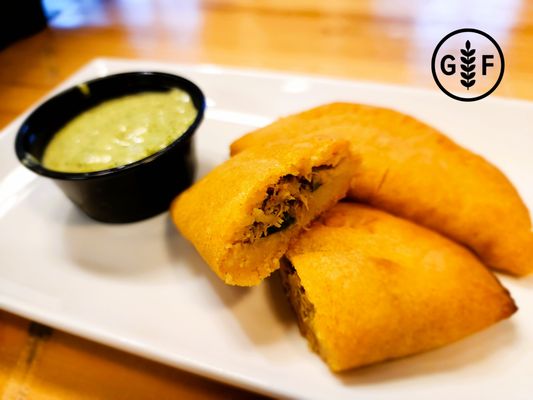 Gluten-Free Colombian Beef or Chicken Empanadas.