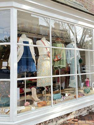 Window storefront photo of Red Clover