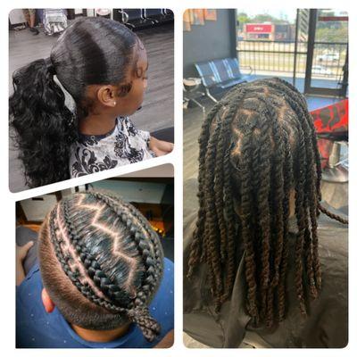 Ponytail,men braids,2strand twist and more book today