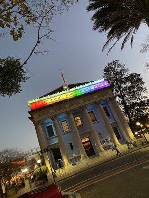 A night view -- The Hippodrome Theatre