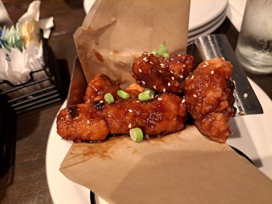 Boneless wings with Korean BBQ