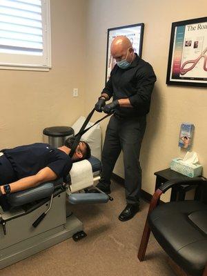 Dr. Aranibar provides a variety of different adjusting techniques.