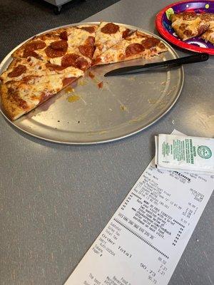 Medium pizza