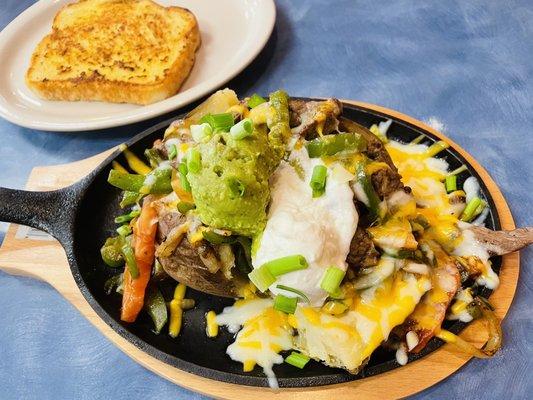 Fajitas Baked Potato it was my breakfast today at Brandon's diner