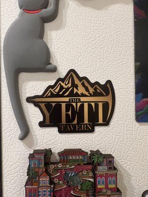 The Yeti Tavern magnet; THANK YOU!