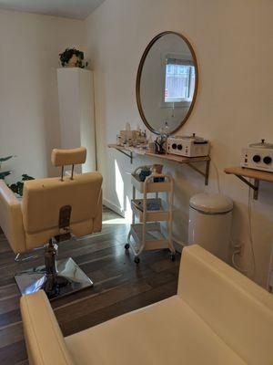 Inside the salon