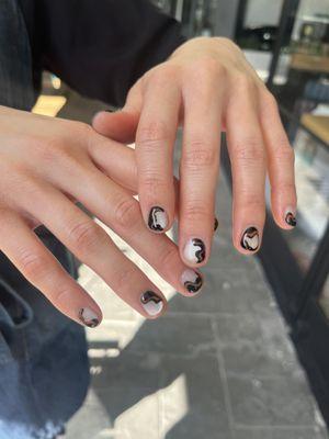 Simple Gel Nail Art done by Marina