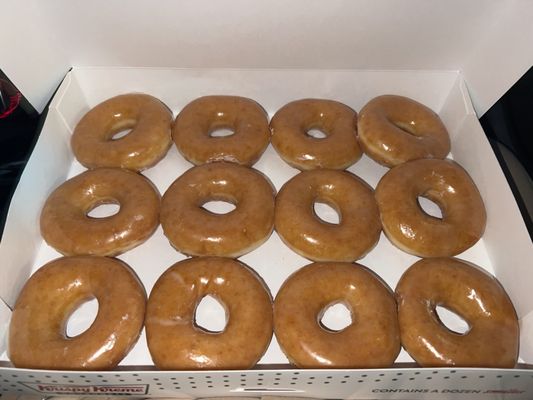 12 dozen glazed.