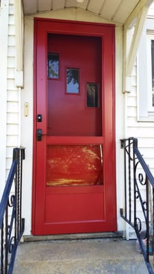 Valis Red Storm Door