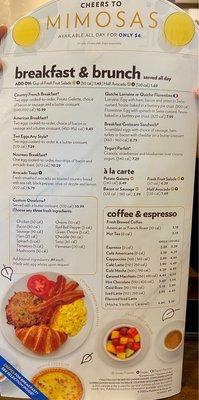 Breakfast & Brunch Menu