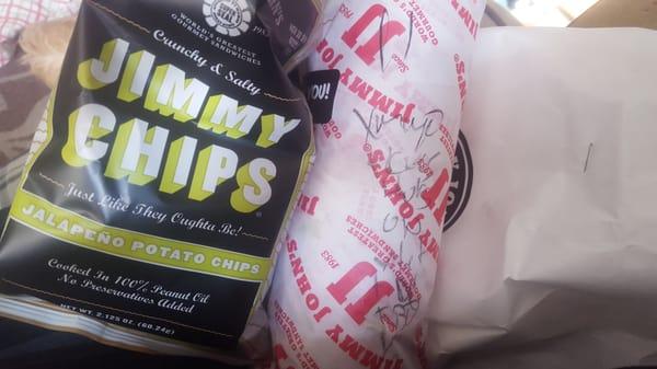 My 8' awesomeness  and jimmy chips!