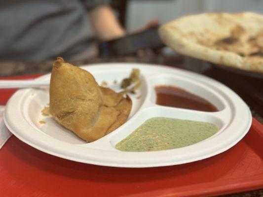 Beef Samosa - 2.99 each and it's so big!