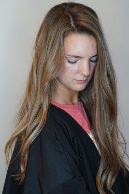 Balayage and haircut by Tiffany