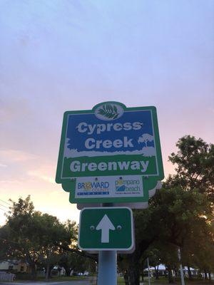 Part of the Cypresscreek Greenway.