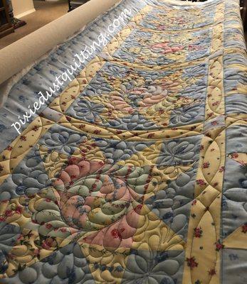 Meandering, e2e,pantographs and heirloom quilting