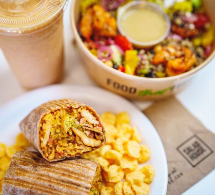 Chipotle Chx Wrap/Mediterranean Bowl/Tropical Smoothie