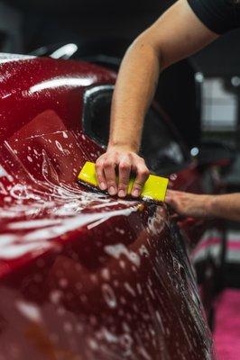 decontamination wash and custom PPF on this Camaro Zl1 1LE