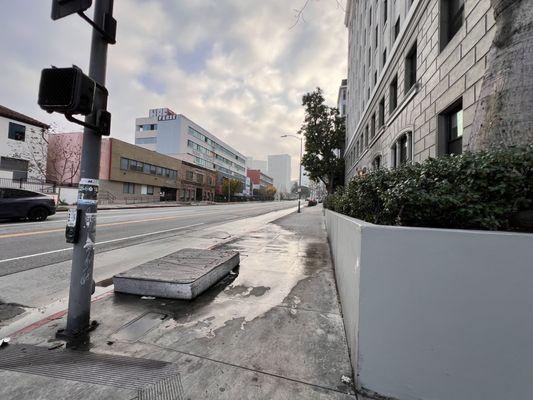 mattress in front of the building. Was there for weeks. Not sure if it's the building's fault, but shows how much they really don't care.