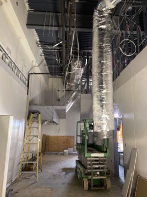 Kitchen hood installation