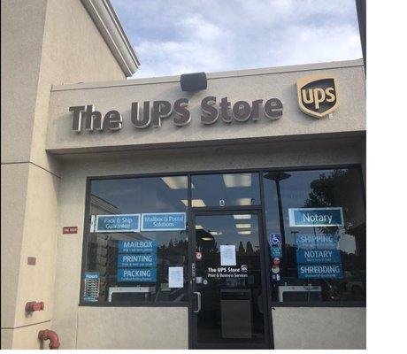 Location is actually a UPS store