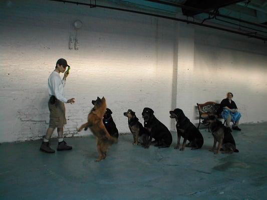 "Dance" class at the old building.