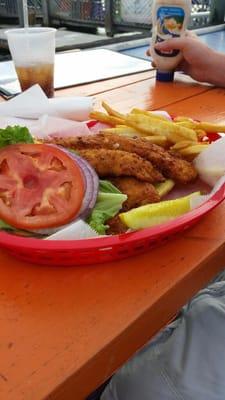 Inlet Harbor fish sandwich.