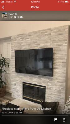 Fire place remodeling