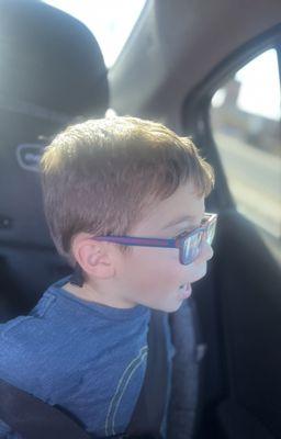 Boy with glasses