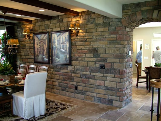 Dining Room Stone Work