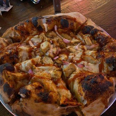 Pulled pork pizza