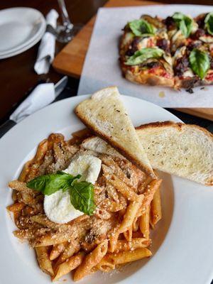 Penne Melanzane and Burrata