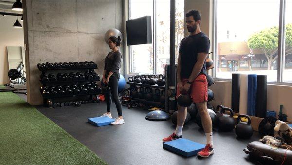 Kettlebell Deadlifts